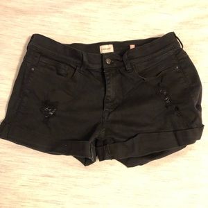 Black shorts size large